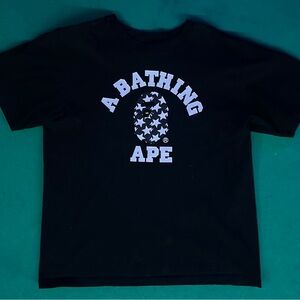 BAPE STA Pattern College Relaxed Fit Tee